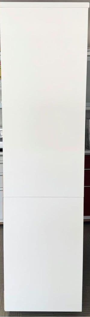 モリタインテリア 120cm幅 高さ205cmダイニングボード 食器棚 ホワイト