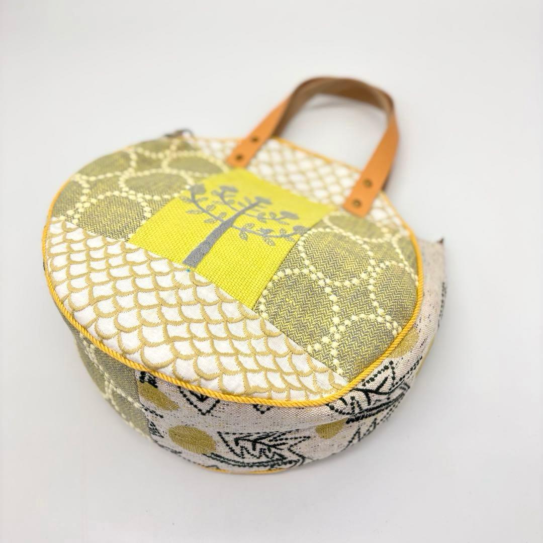 ミナペルホネン、ハンドメイド、サークルバッグ、春色、パッチワーク、tanpopo