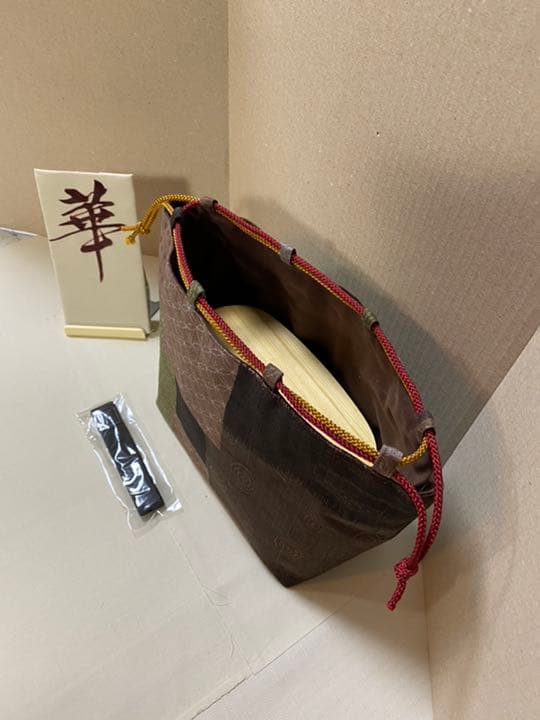 4点セット　自立巾着　和柄伝統塗り摺り絵柄　二段　わっぱ　2色選べる　箸袋バンド