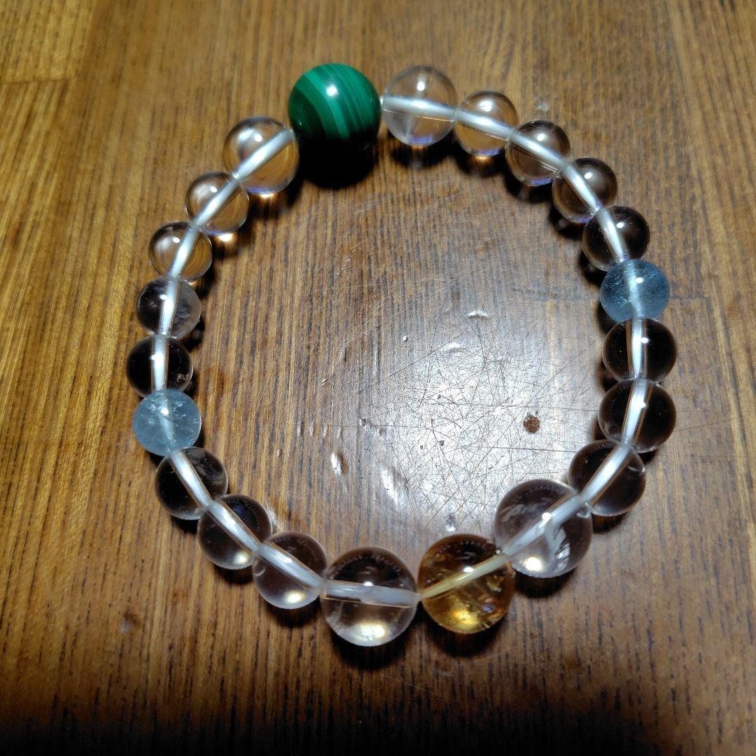 カラフルガラスビーズブレスレット
