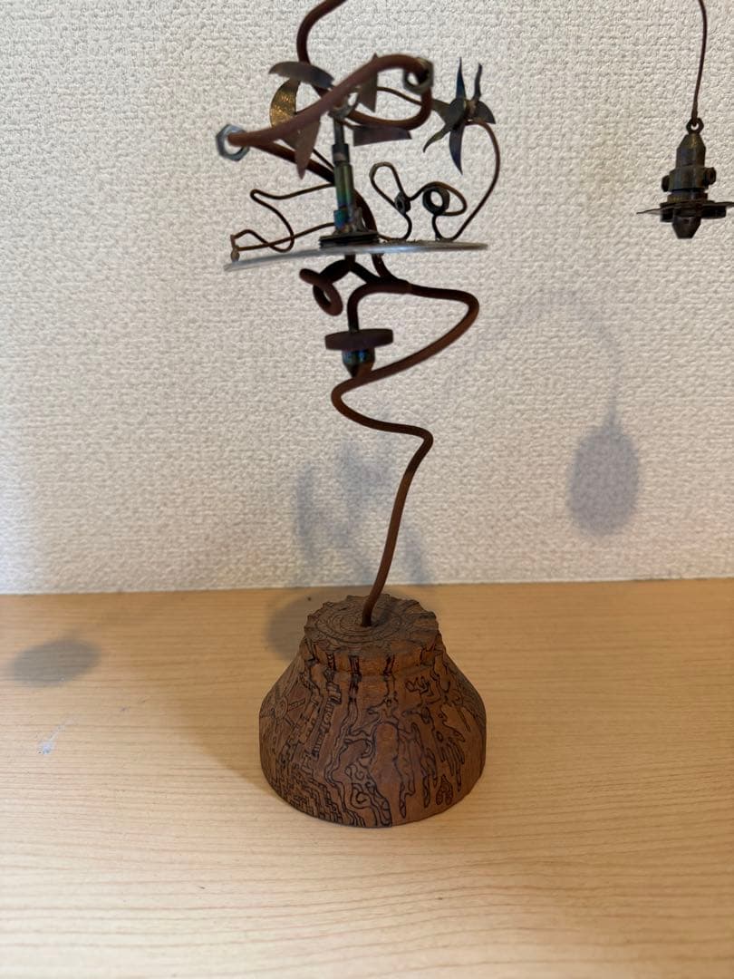 ワイヤーアートオブジェ