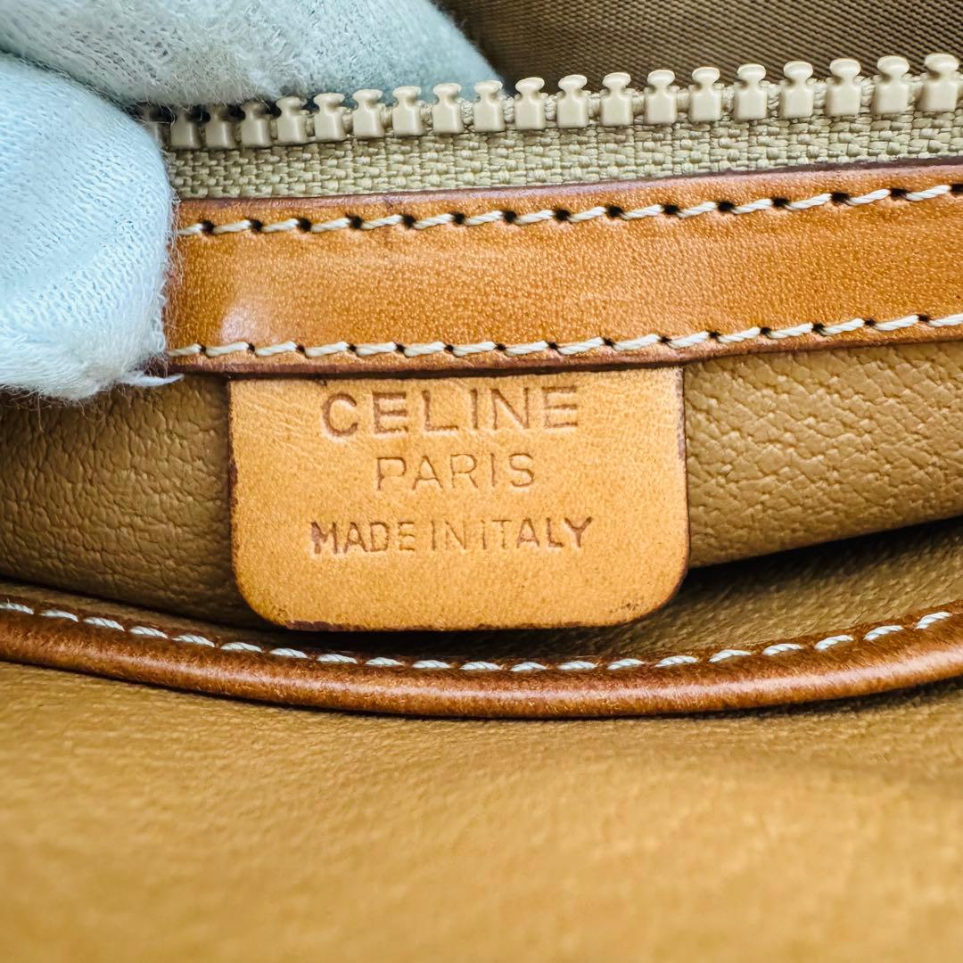 ✨CELINE✨セリーヌ✨マカダム柄✨トリオンフ✨ブラゾン✨ブラウン✨バッグ✨