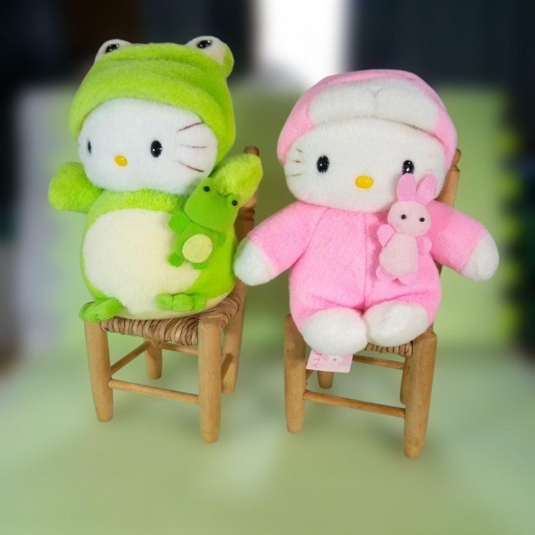 木製　 ミニチュア椅子　2脚セット　ドールチェア　人形用の椅子　小さい椅子　置物