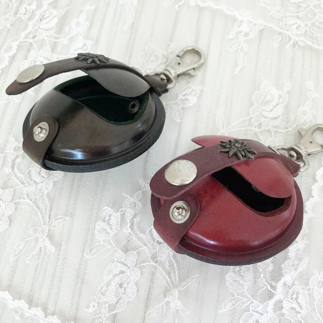 ◆新品/未使用 ドイツ製 本革 ケース フック付き ドイツ職人 手作り