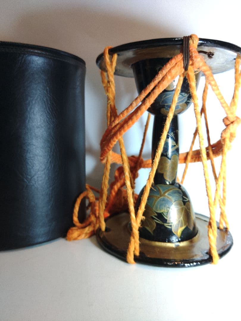 時代物☆ 鼓太鼓 堤太鼓 金蒔絵 和楽器 打楽器 芸者 舞妓