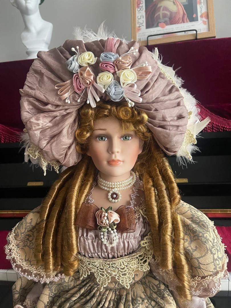 人形陶器製ドール 70cm イギリス　アンティーク