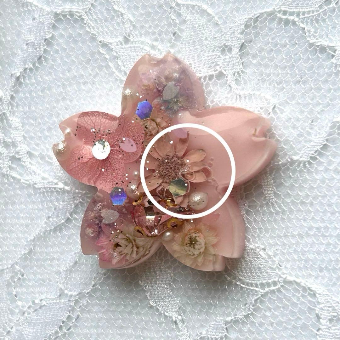 レジンヘアゴム 桜型 Ｎｏ．600