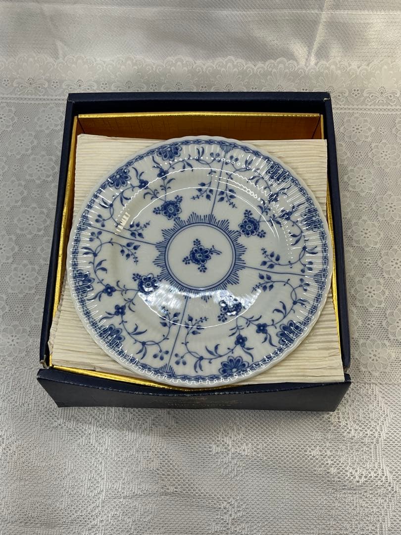 三洋陶器 SANYO Blue copen青い花柄陶磁器皿5枚セット
