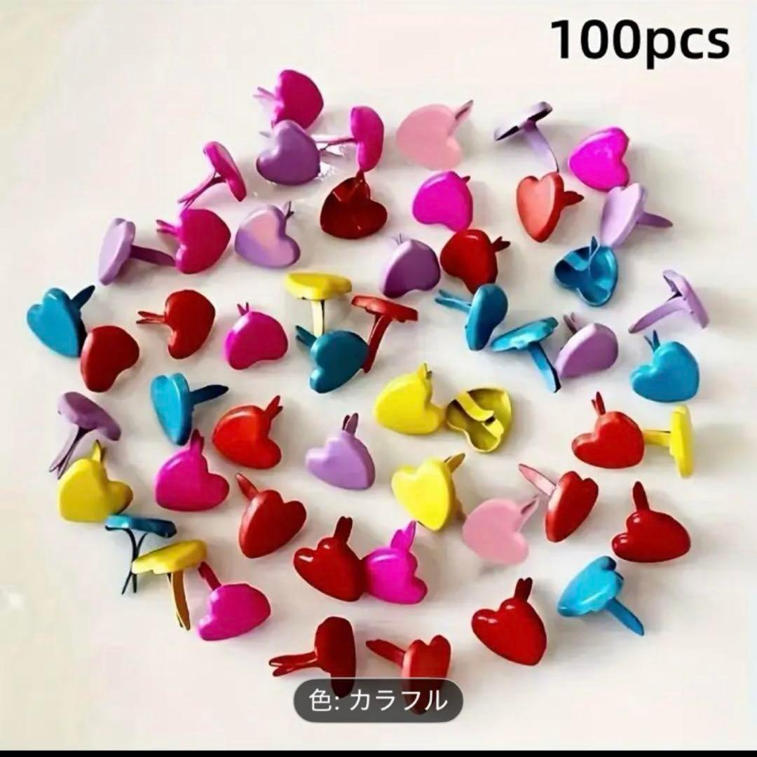 ハート割りピンカラフル　ミニ
