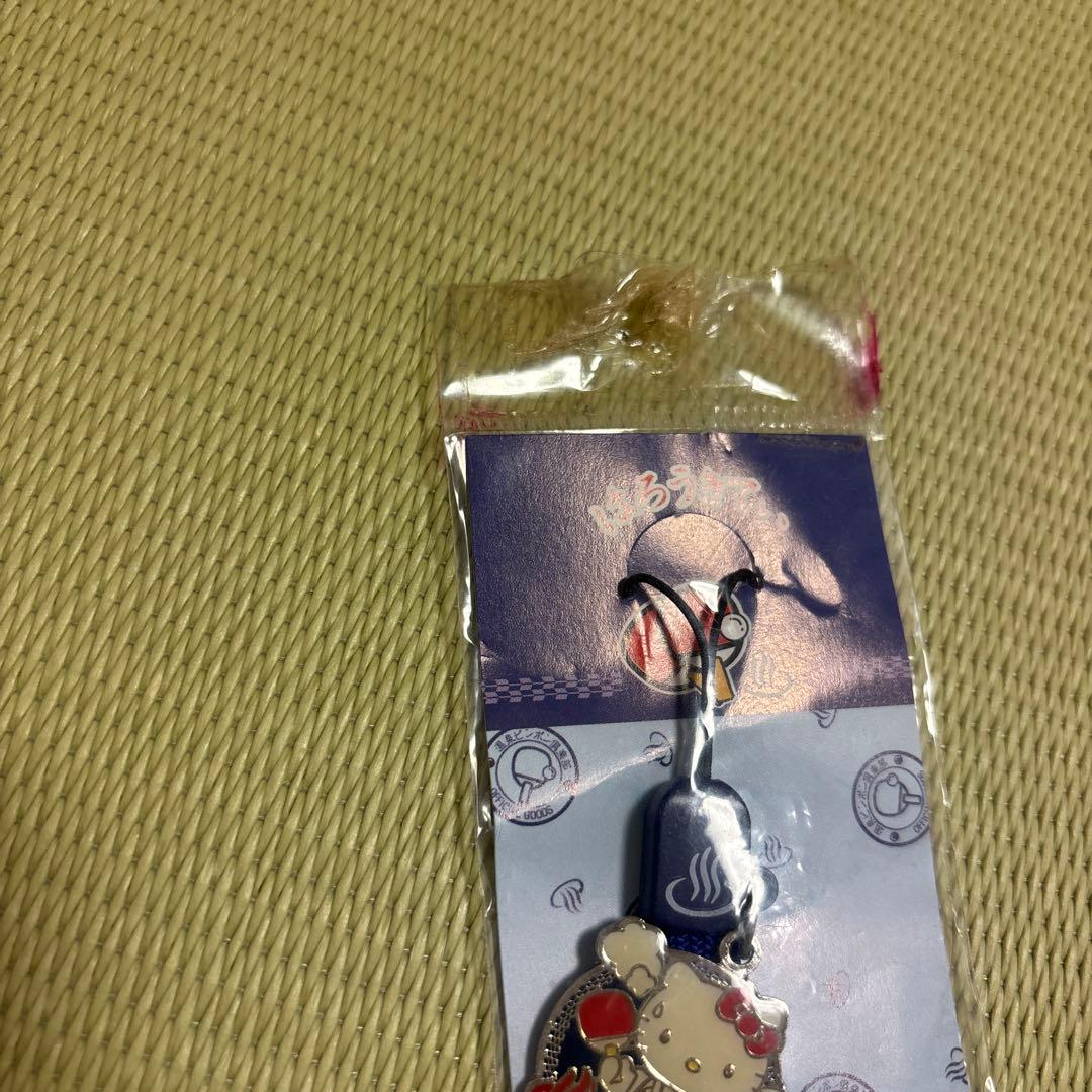 ハローキティ　ストラップ　マスコット付きミニカード