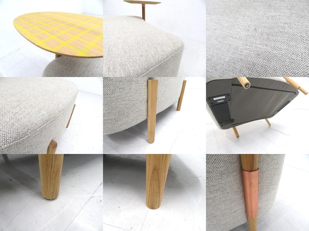 展示品　カリモク　ドラドラ　北欧　オーク材　ソファ サイドテーブル