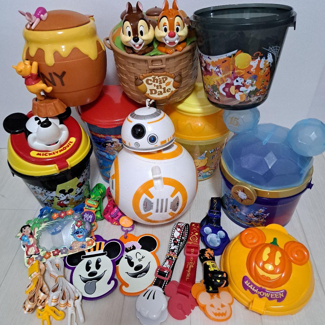 ディズニー　ポップコーンバケット　まとめ売り　BB-8　チップとデール　アラジン