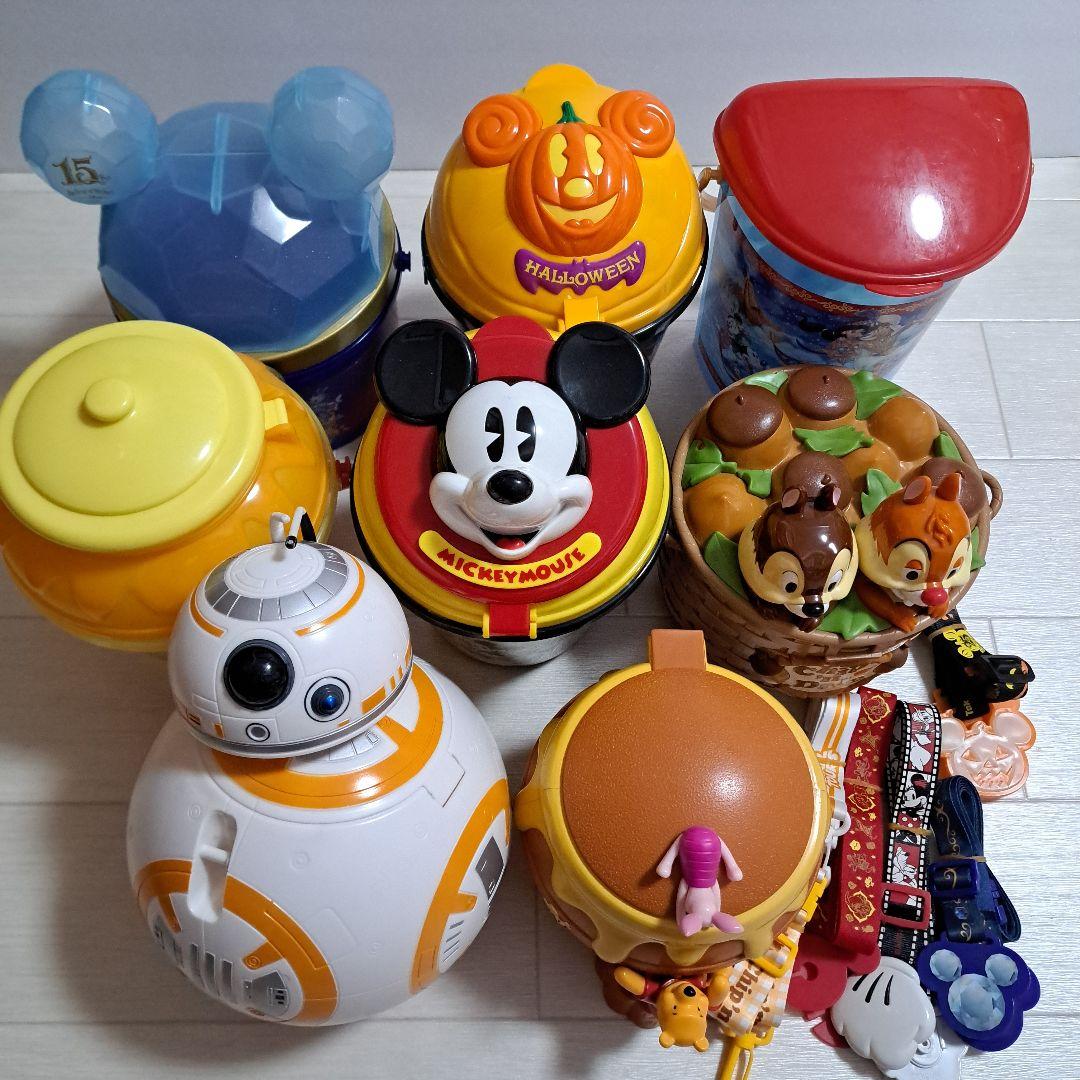 ディズニー　ポップコーンバケット　まとめ売り　BB-8　チップとデール　アラジン