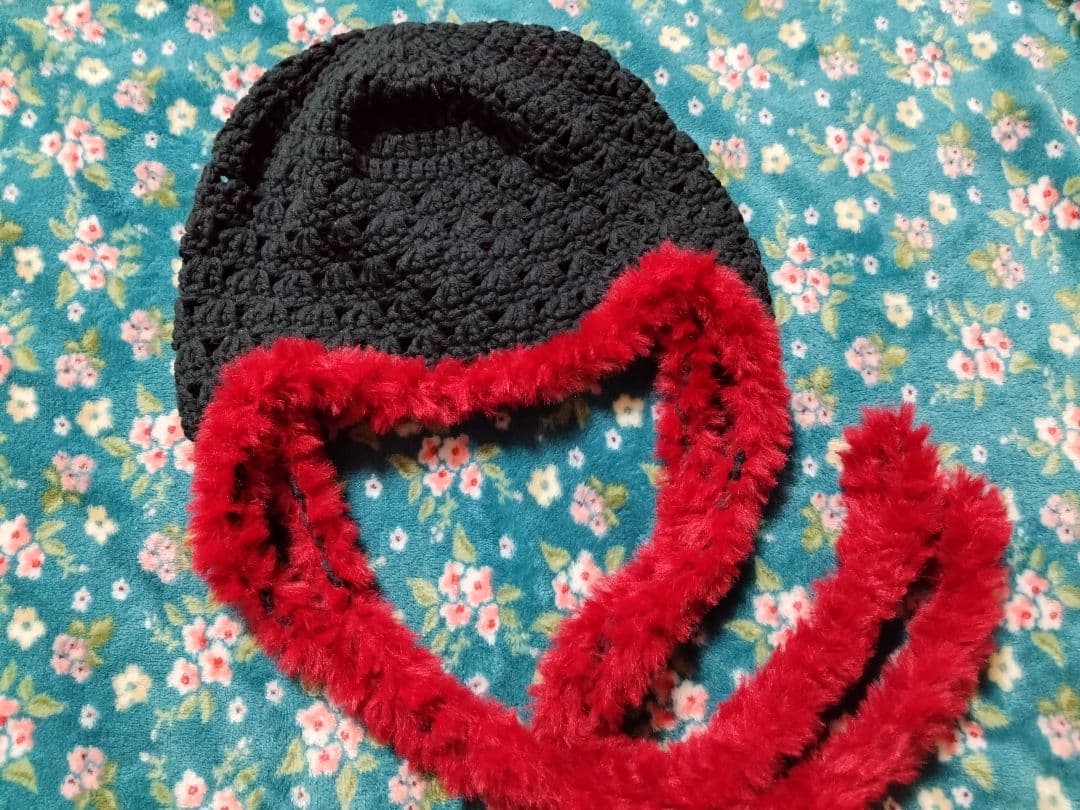 パンダ　ニット帽
