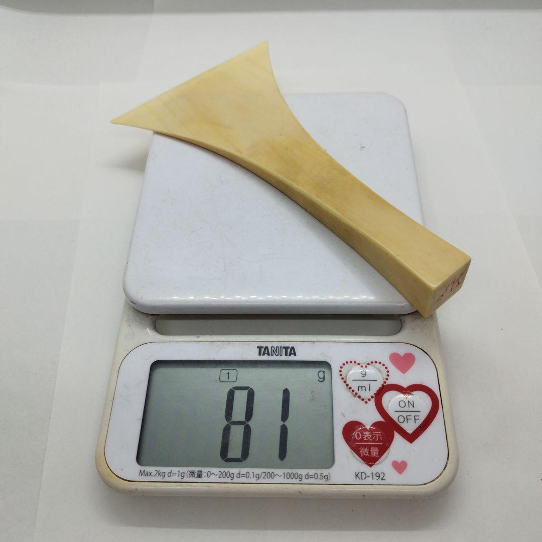 天然素材　和楽器 弦楽器　三味線 撥 バチ 重さ約　81  g