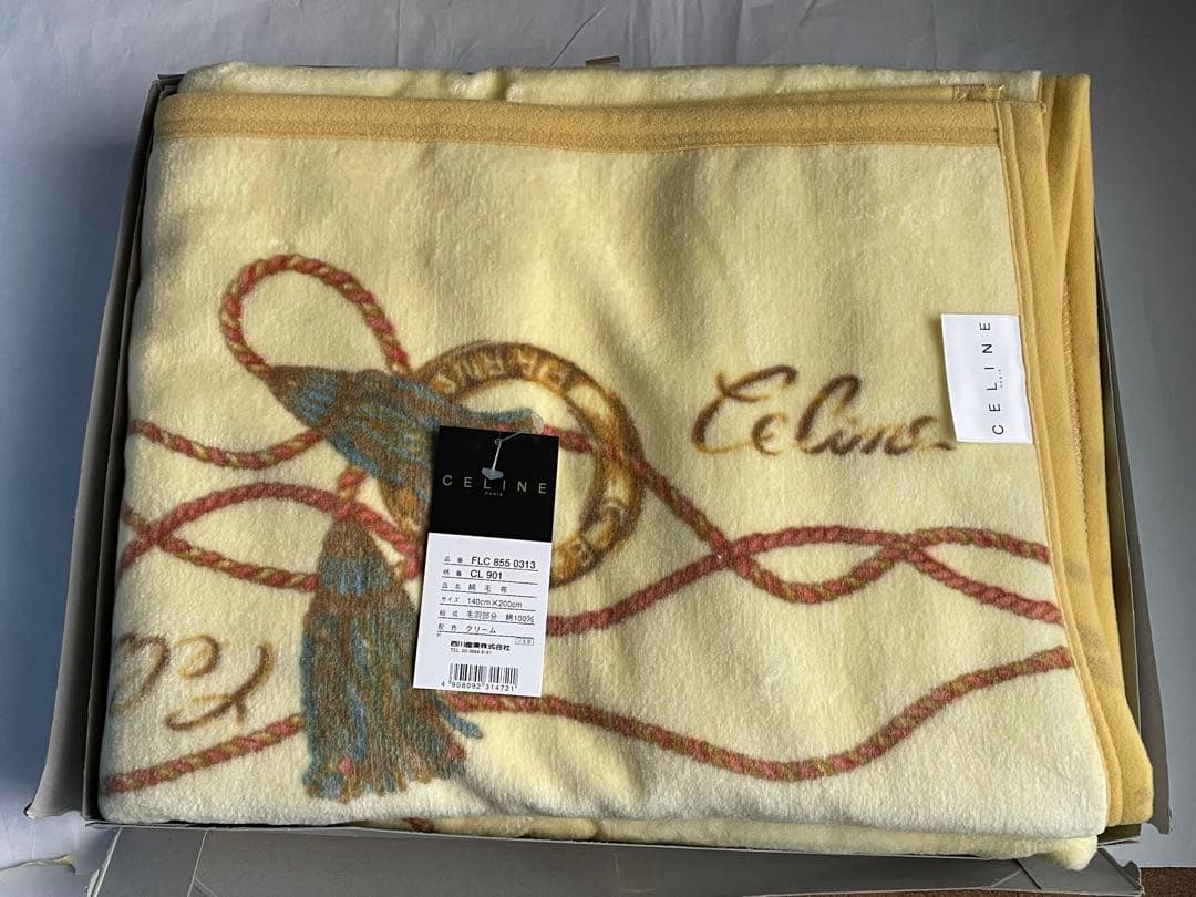 cat_climate様 CELINE セリーヌ 綿毛布 コットンブランケット