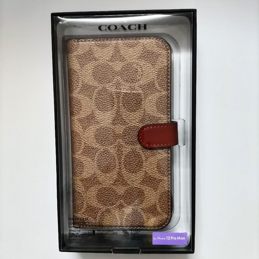 【⭐️新品未使用⭐️】COACH iPhone12Pro Max 手帳型ケース