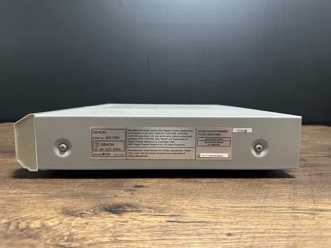 DENON AVR-770SD AVアンプ サラウンドレシーバー