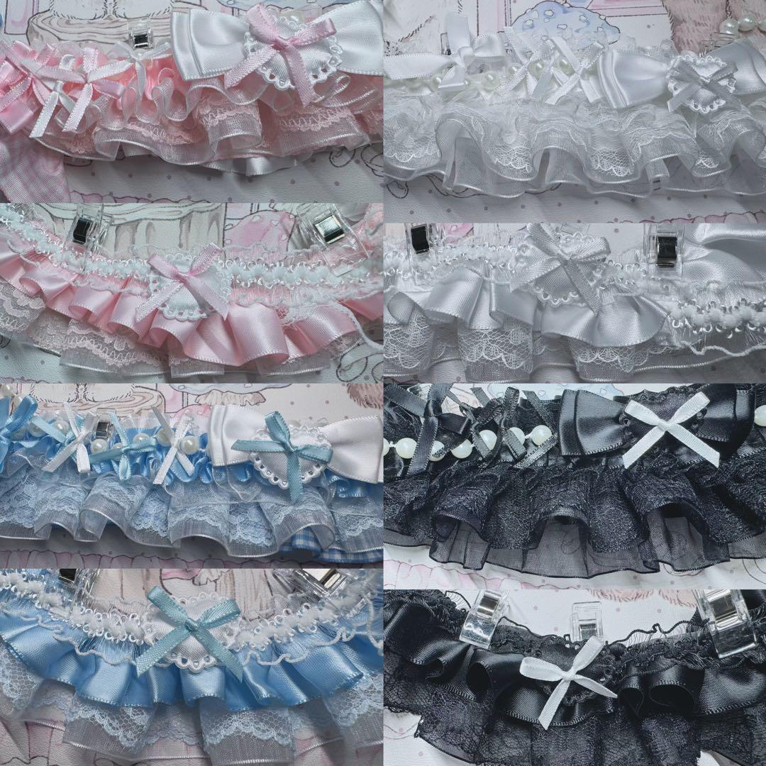 【ぴーくページ】ぬい服 ヘッドドレス ドレス　推し活 ハンドメイド