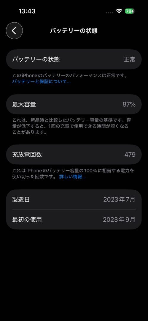 Apple iPhone 15 本体 128GB SIMフリー　ブラック