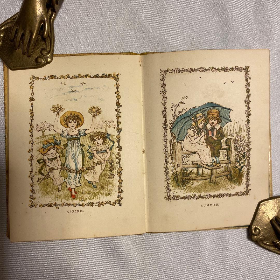 1883年　年鑑カレンダー　ケイト・グリーナウェイ　アンティーク　ヴィンテージ
