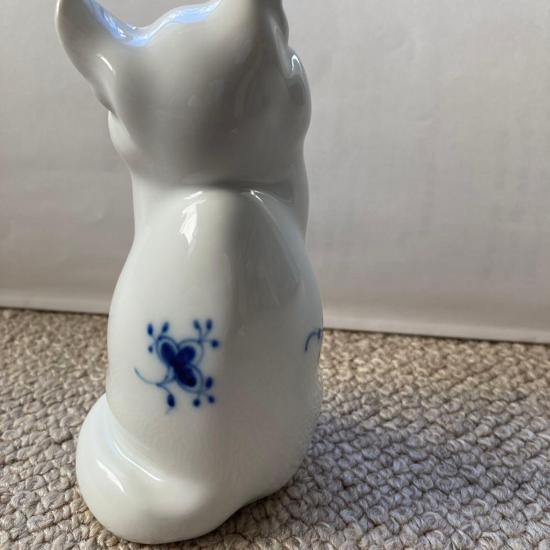 ロイヤルコペンハーゲン　ビンテージ猫の置物　2点　高さ14cm