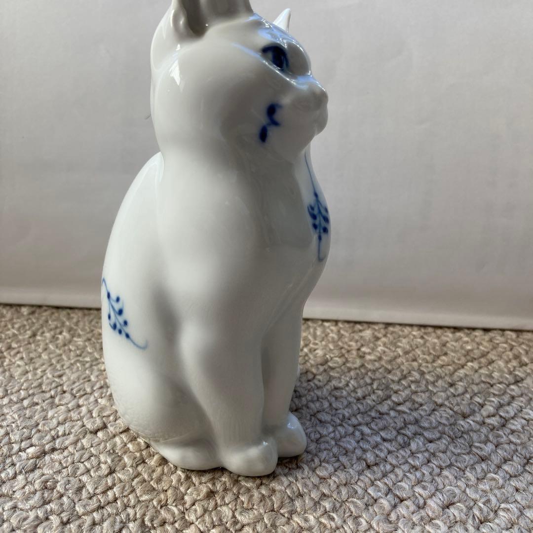 ロイヤルコペンハーゲン　ビンテージ猫の置物　2点　高さ14cm