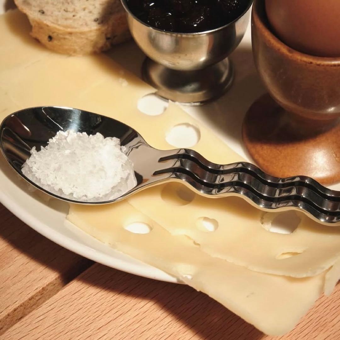 Nuflaat（ヌフラート）Wave Spoon & Fork Duo Set