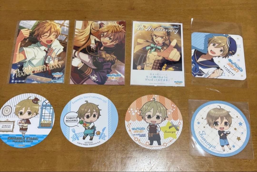 【17点セット】あんスタ！！ 真白友也 グッズ 缶バッジ・ブロマイド・コースター