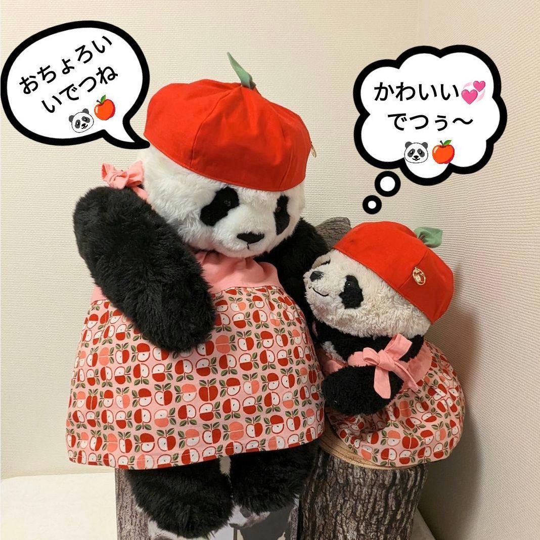 新発売✿抱っこシャン＆２歳シャン✿まるまるころろん♡リバーシブルおリンゴベレー