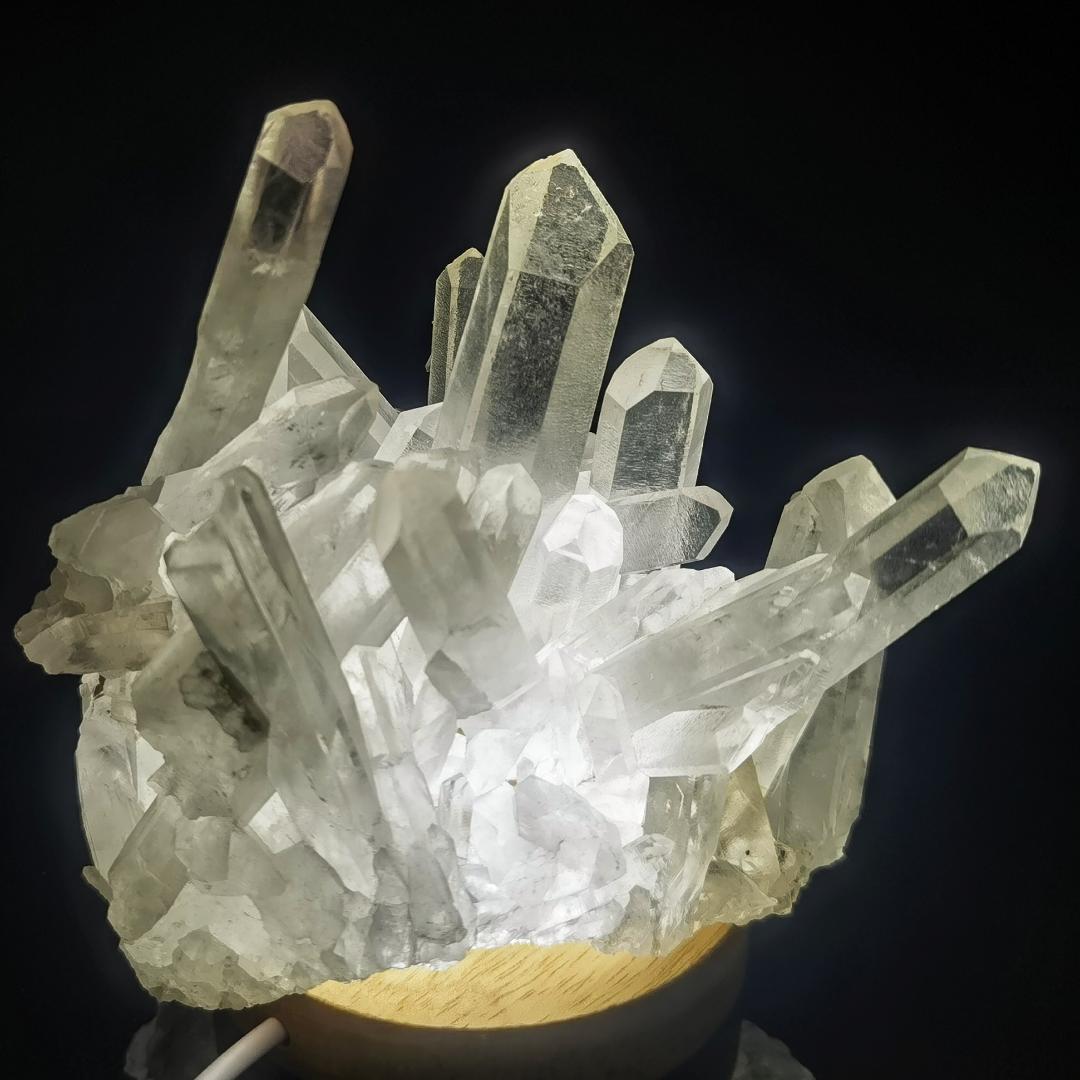 ヒマラヤ 水晶 クラスター 浄化 天然石原石 鉱物 風水 縁起物 J12