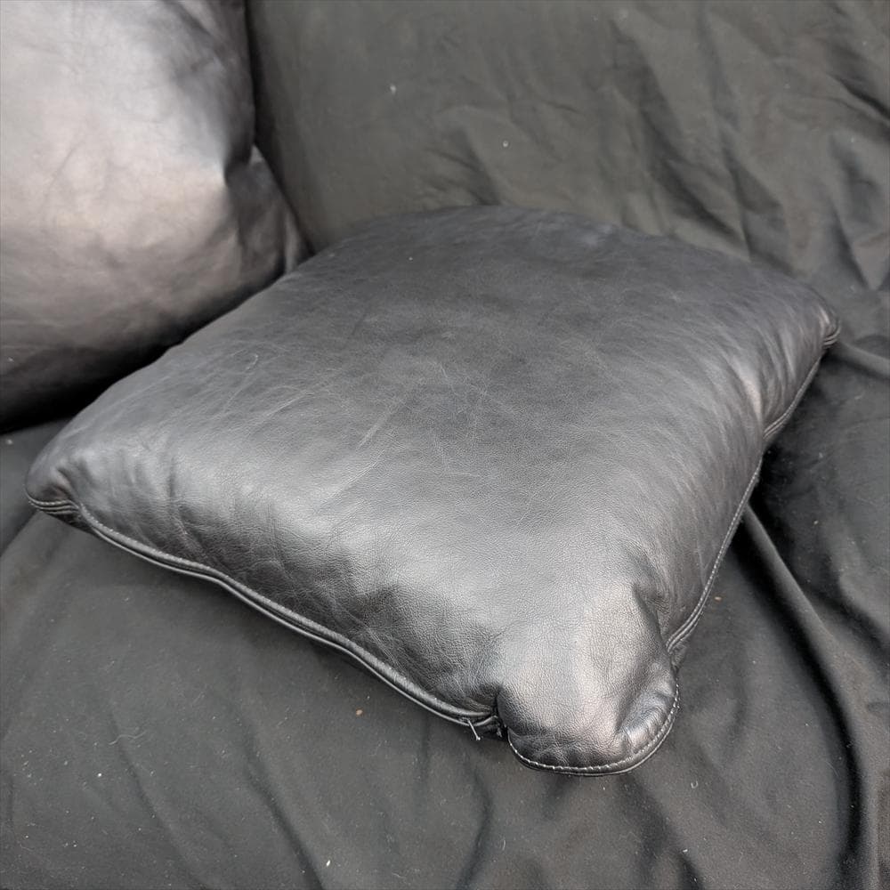 美品　アルフレックス　本革　3個セット　42㎝　クッション　正方形　クッション