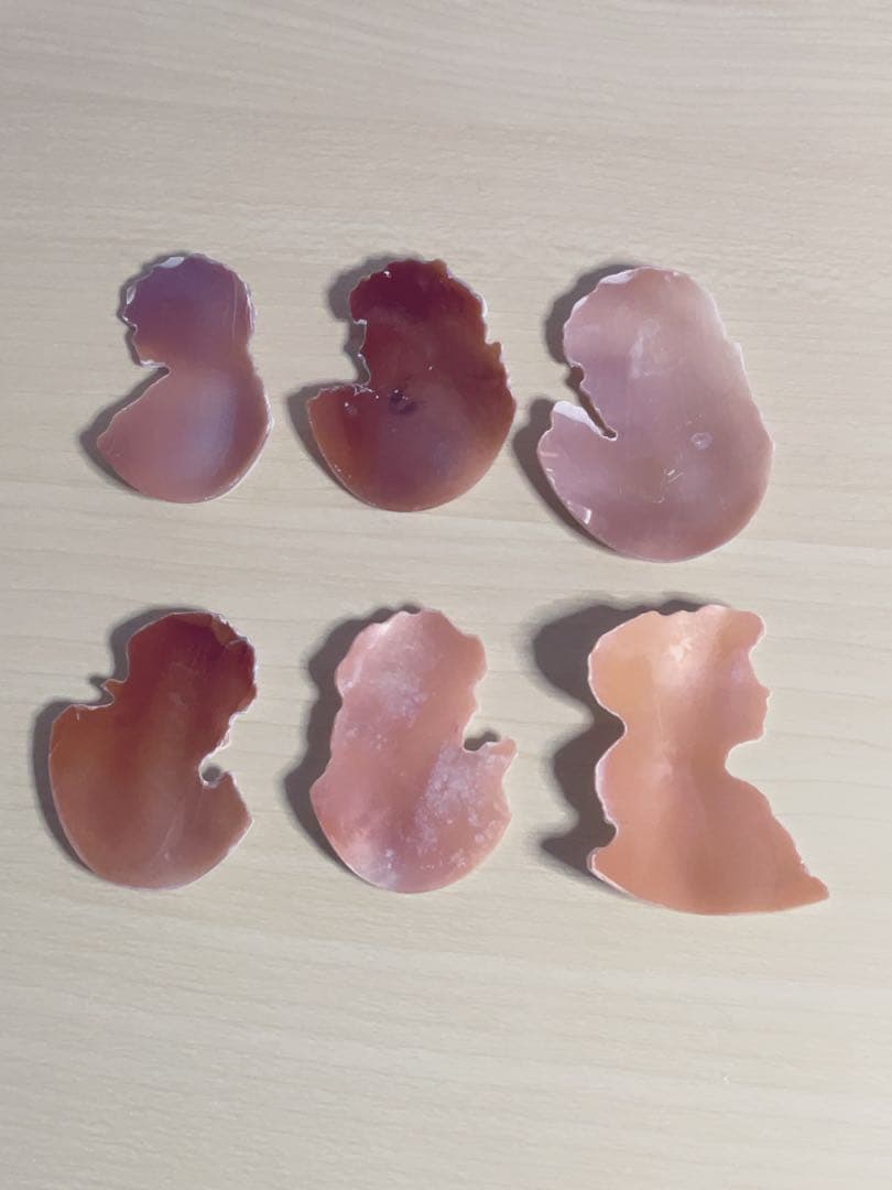 天然シェルカメオルース　6点セット