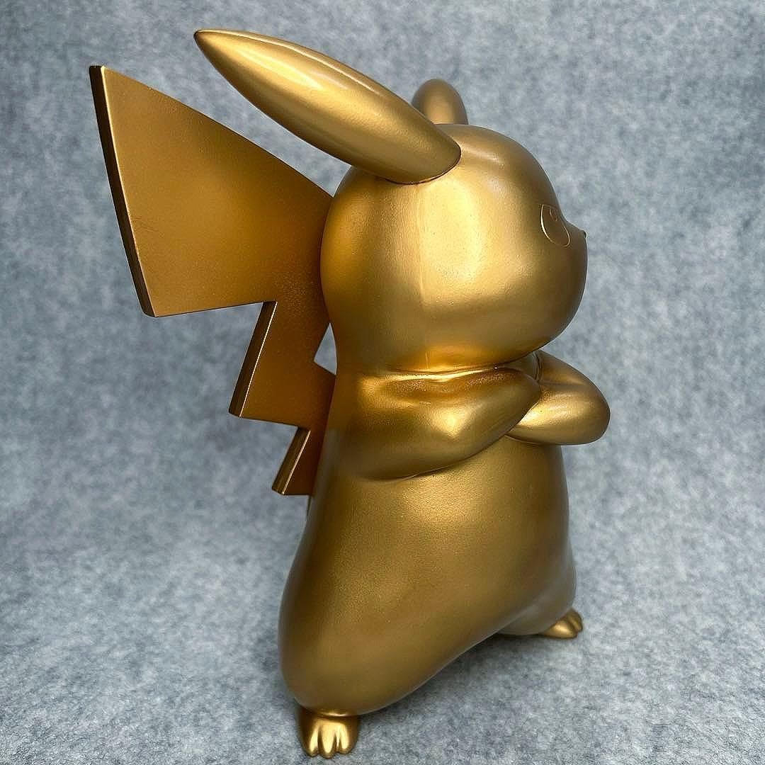 ピカチュウ リペイント フィギュア 一番くじ ポッ拳 幸福の黄金ver. 招猫