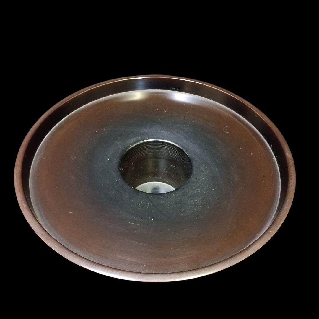 薄端　唐金属製花器 彫刻装飾付き