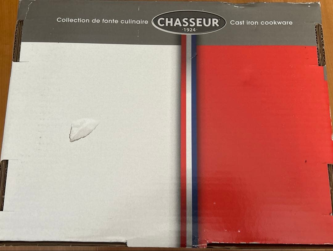【未使用】CHASSEUR 24cm サブライムローキャセロール　ボルドー