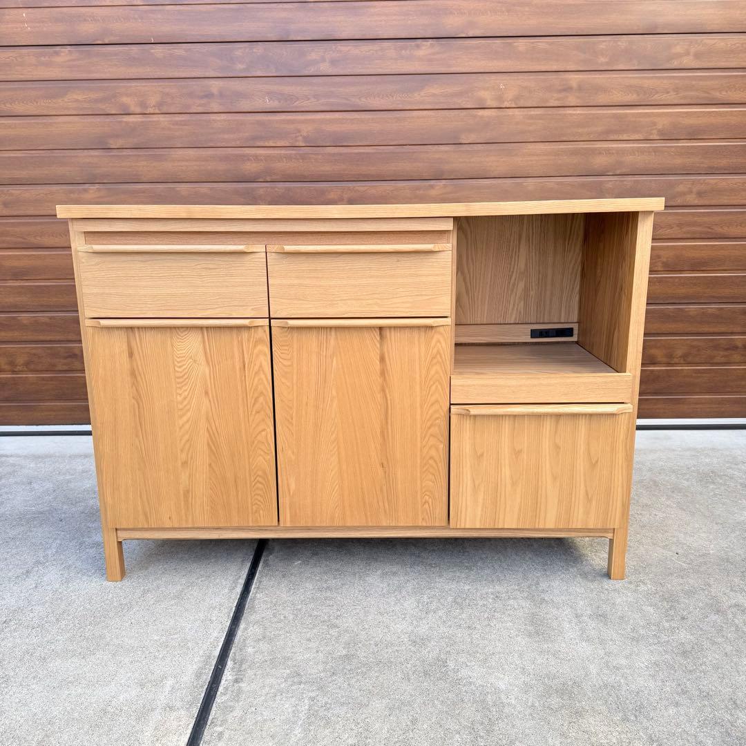 美品 廃盤 unico clarus キッチンカウンター オーク 北欧