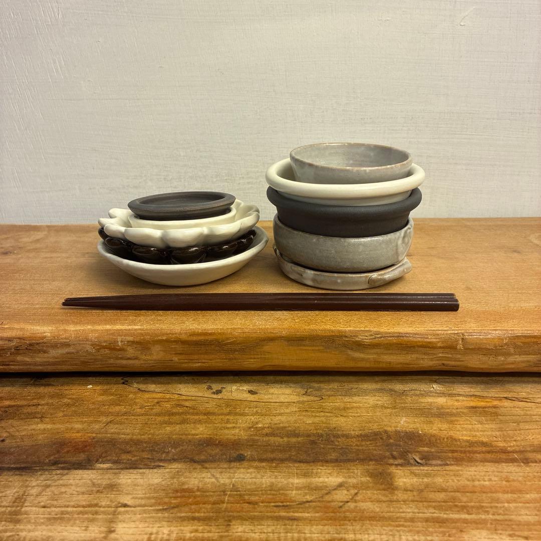 juju新品　陶器　陶芸作家　豆皿10個　126