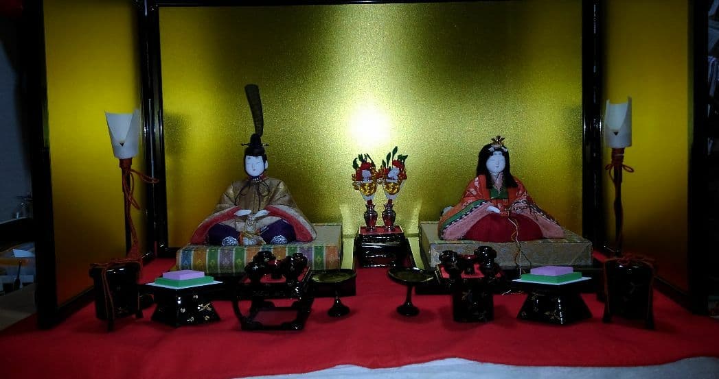 真多呂　木目込み　親王飾り　美品　雛人形　お雛様