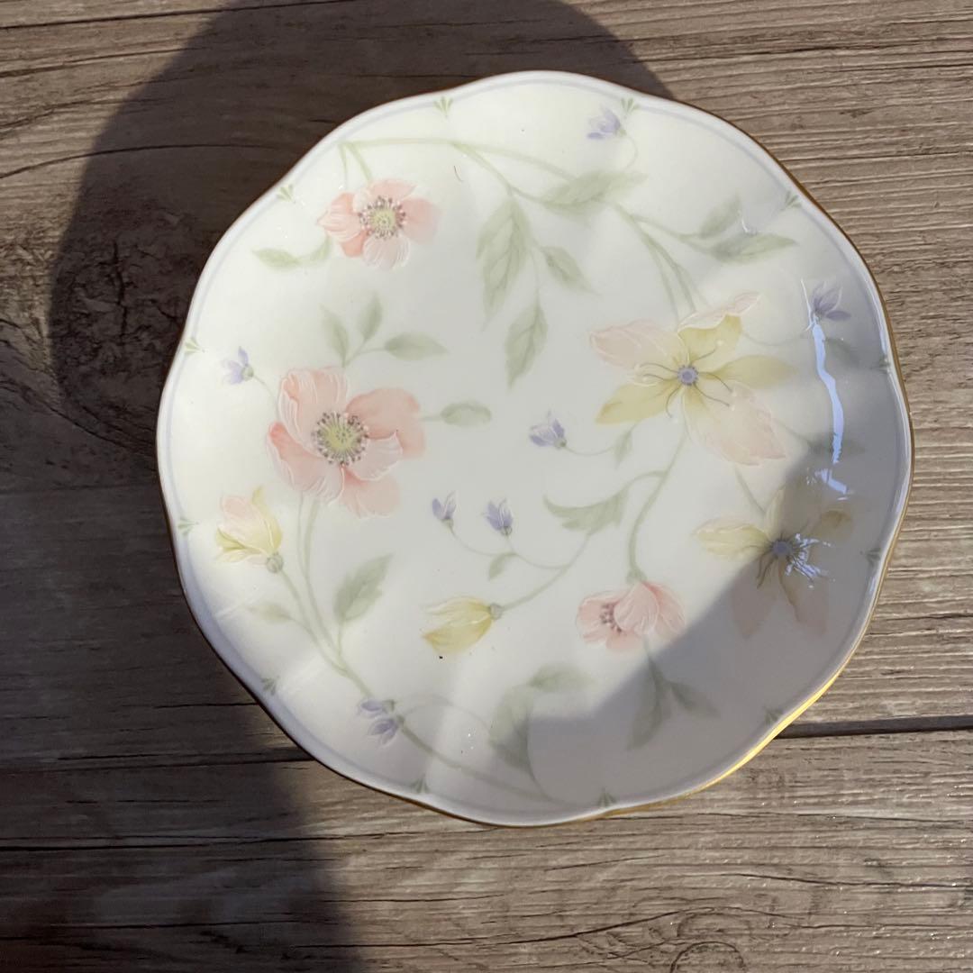 D-4 【美品】ナルミ (NARUMI) ボーンチャイナ 小皿 5枚セット