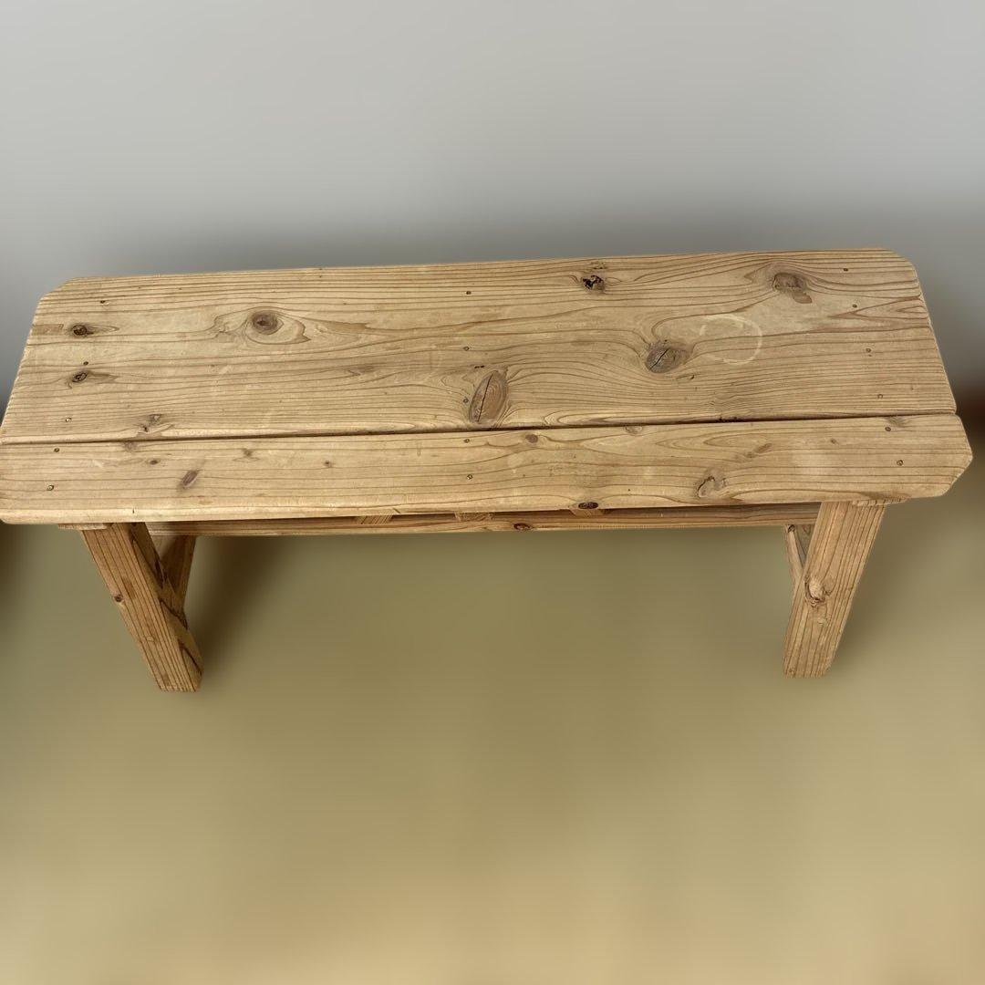 木製シンプルベンチ 97cm 手作り