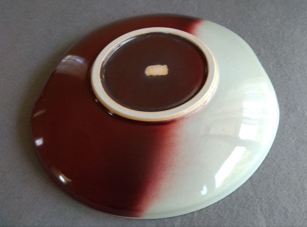 京焼清水焼 陶芸家 加藤泰一 辰砂鉢 ２５cm