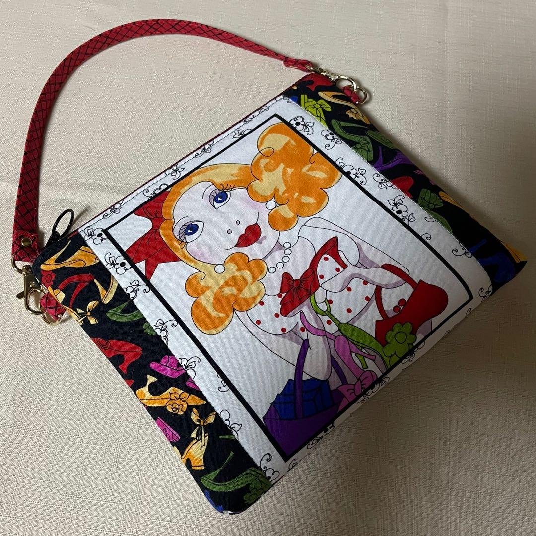 ♡Gone〜で20㎝ファスナーポーチ③♡ハンドメイド　ロラライハリス