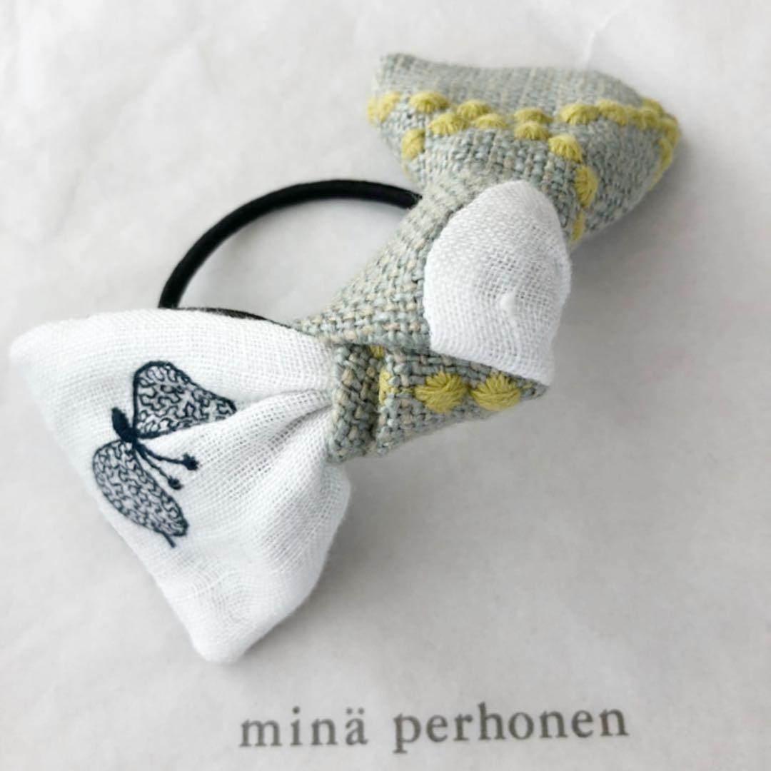 NO.227 ハンドメイド  ミナペルホネン  choucho ヘアゴム
