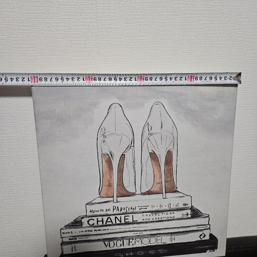 オリバー・ガル アートフレーム絵画 ハイヒールと書籍のアートキャンバス