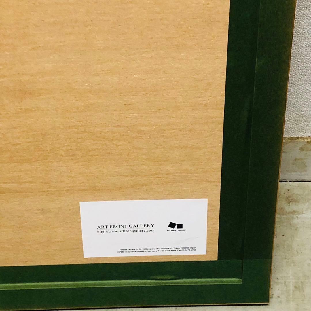 I62コレクション品✨黒木周 版画 クロスグラフ リトグラフ おしゃれインテリア