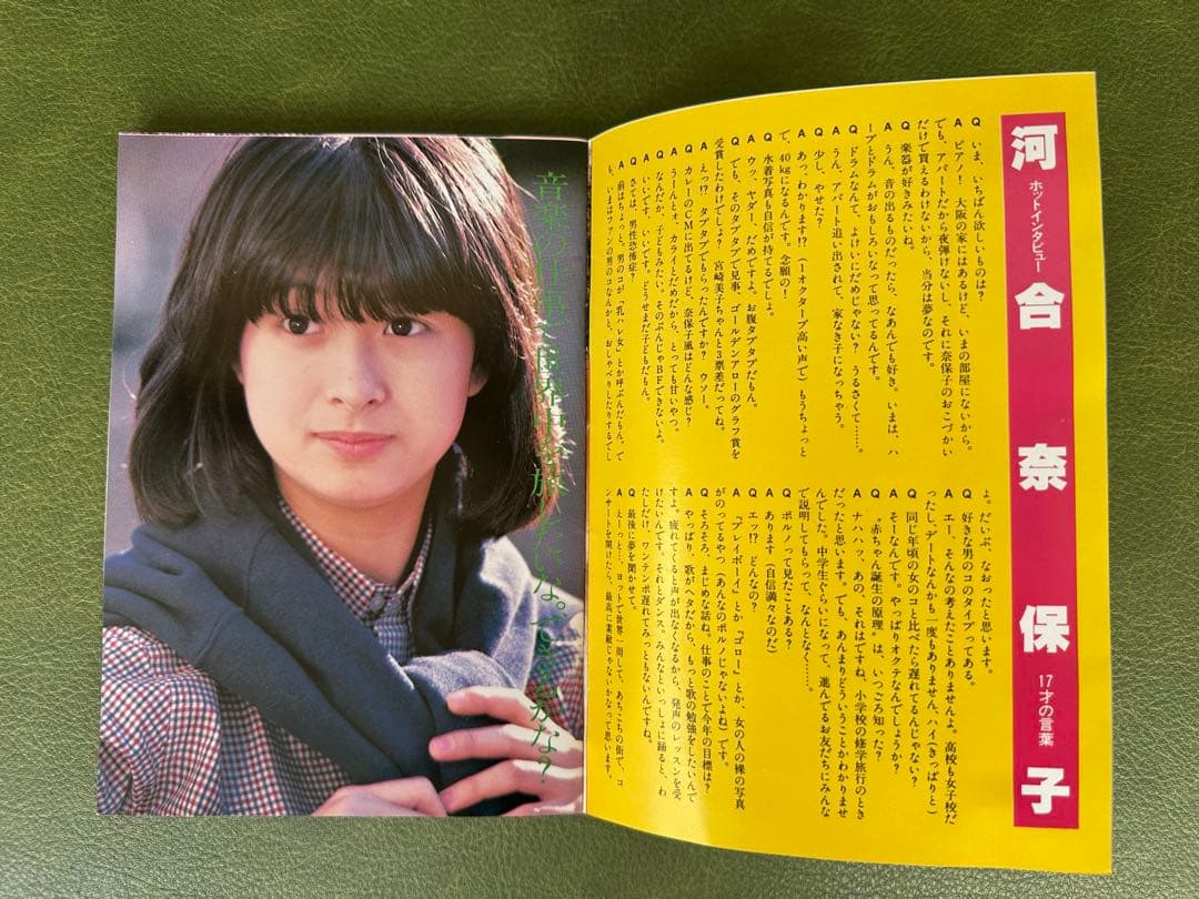 昭和アイドル　松田聖子　河合奈保子　三浦順子のブックなど　昭和レトロ　激レア