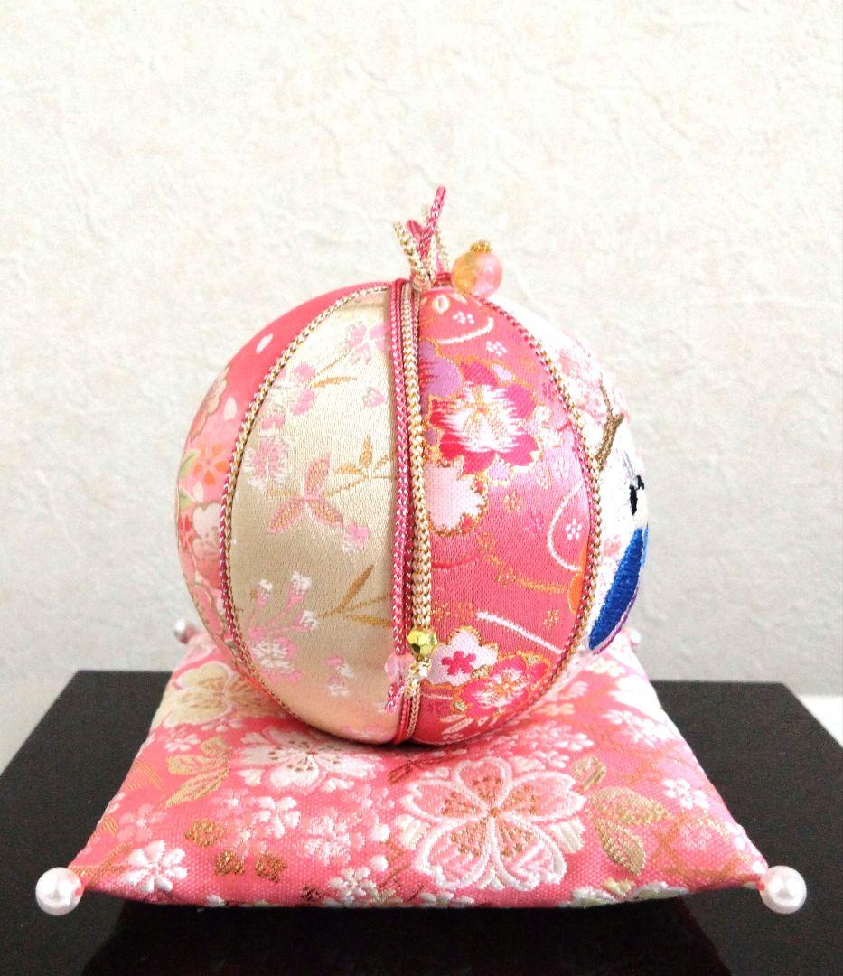 手毬 手鞠 てまり 刺繍お雛様 座布団セット No37