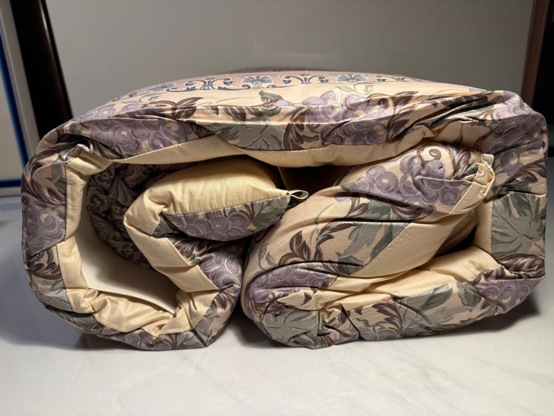 LANCEL PARIS 羊毛混肌掛けふとん 枕カバー付 未使用品140×190