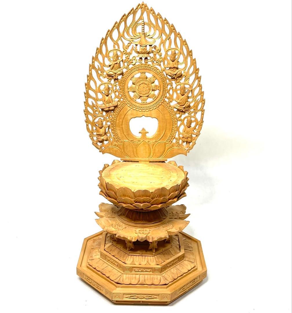 釈迦如来座像　木彫仏像　仏教美術